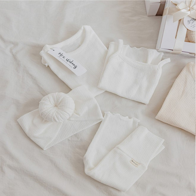 [출산백일선물]면아일렛4종세트