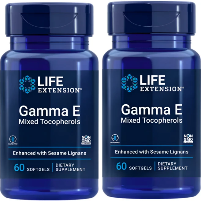 라이프익스텐션 감마 E 토코페롤, 60정, 2세트 - 쿠팡