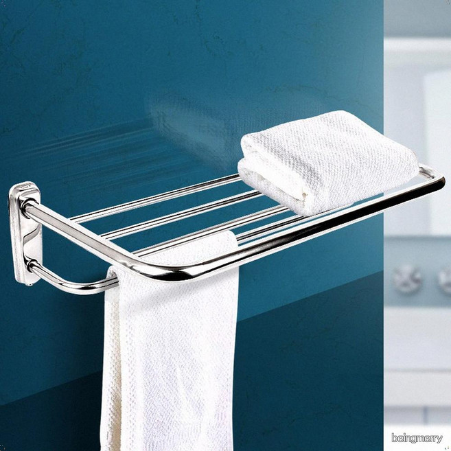 대림바스 튼튼한 욕실 1단 수건걸이 화장실 2단 타올걸이 선반, 상세페이지 참조, 1개