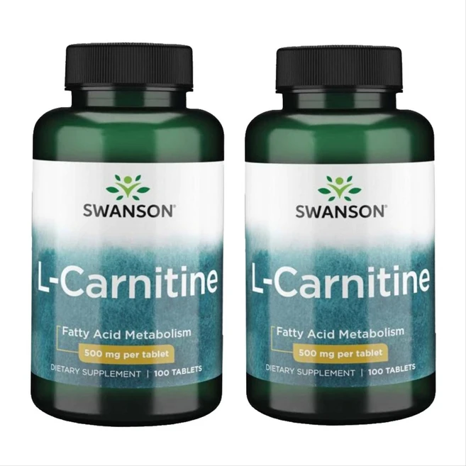 스완슨 L 카르니틴 엘카르니틴 500mg 100타블렛 X 2통, 100정, 2개 - 쿠팡
