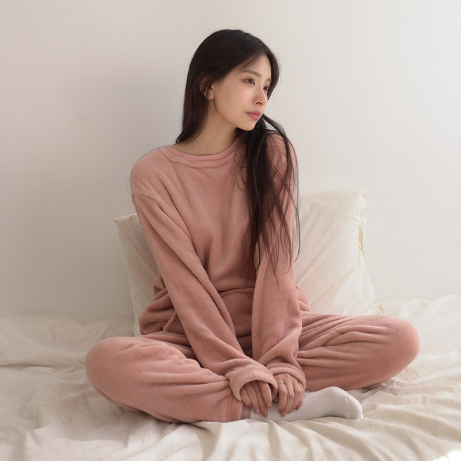 어나더디 데일리 밍크 수면 잠옷 상하의 세트
