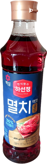 멸치액젓 (하선정 800g) X15 김치용 식당할인 된장찌개용, 800g, 15개