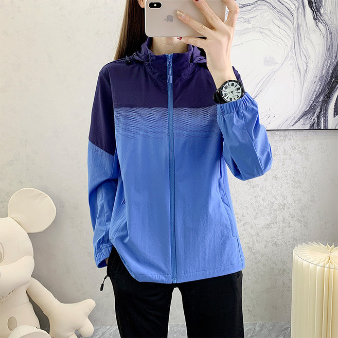 防曬外套 女款夏季薄款透氣涼感連帽外套