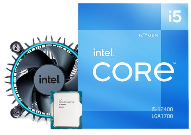 인텔 12세대 CPU 코어 i5-12400 엘더레이크, BX8071512400