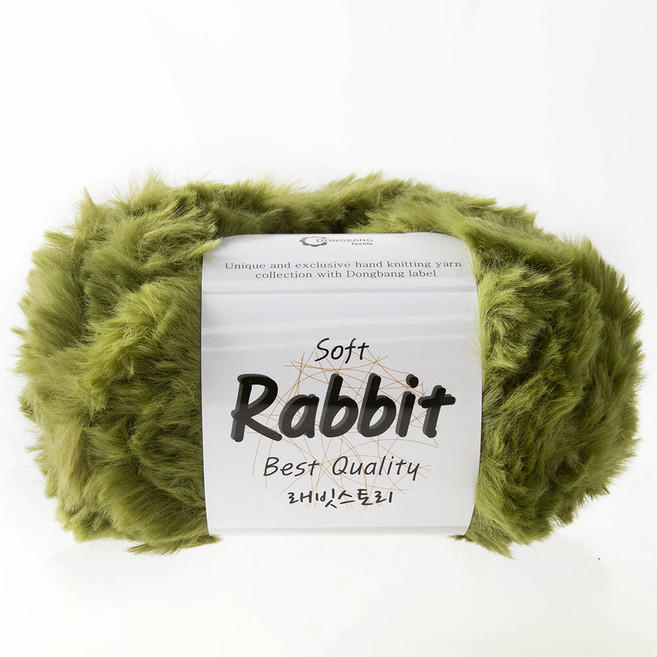 래빗 스토리 부드러운 밍크털실, 1개, 16.올리브그린