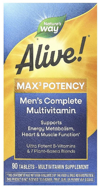 네이처스웨이 얼라이브 Alive 멀티비타민 남성 종합비타민 타블렛 90정