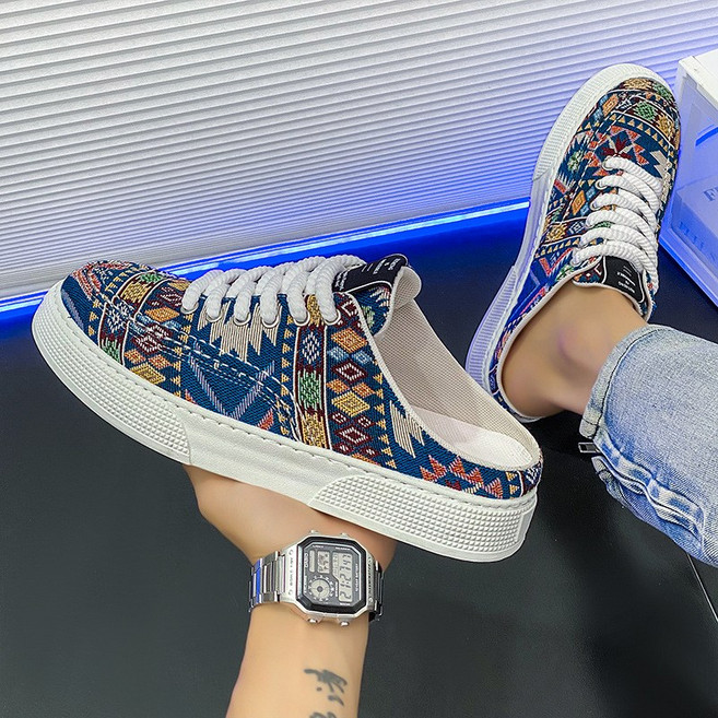 남성 뮬 운동화 여름 간편한 여름 스니커즈