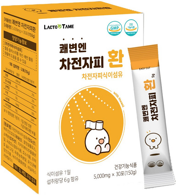 쾌변도움 차전자피 식이섬유 환, 1개
