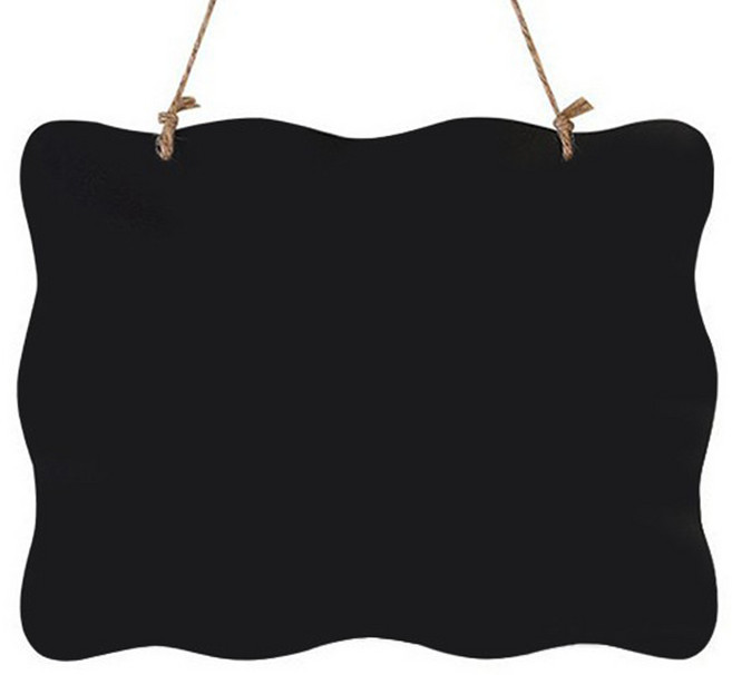 可掛式留言黑板, 波浪款（一入，雙面可書寫）