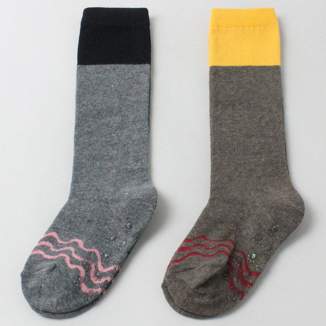 노디자인 H투톤 반장 1켤레 유아 아동 아기 남아 여아 봄 여름 가을 겨울 무지 니삭스 오버니 장목 주니어 키즈 어린이 유치원 선물 양말 세트