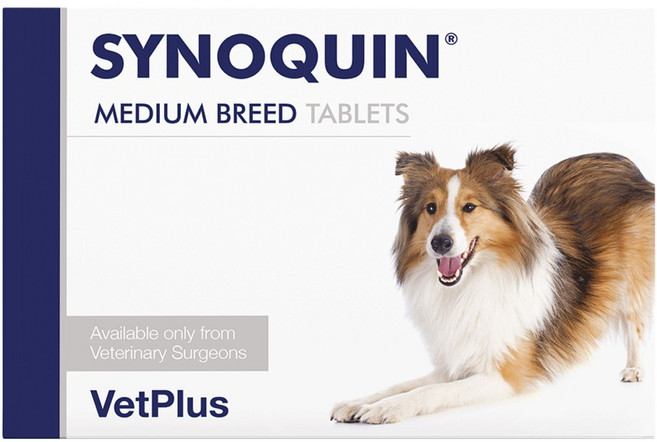 VetPlus SYNOQUIN EFA 舒骼健 中型犬 錠劑, 1個, 中型犬/單盒