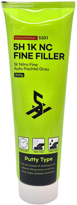 5H 1K NC 파인필러 300g 자동차 보수용 인테리어 금속 판금 아연퍼티 접착제 기스퍼티, 1개