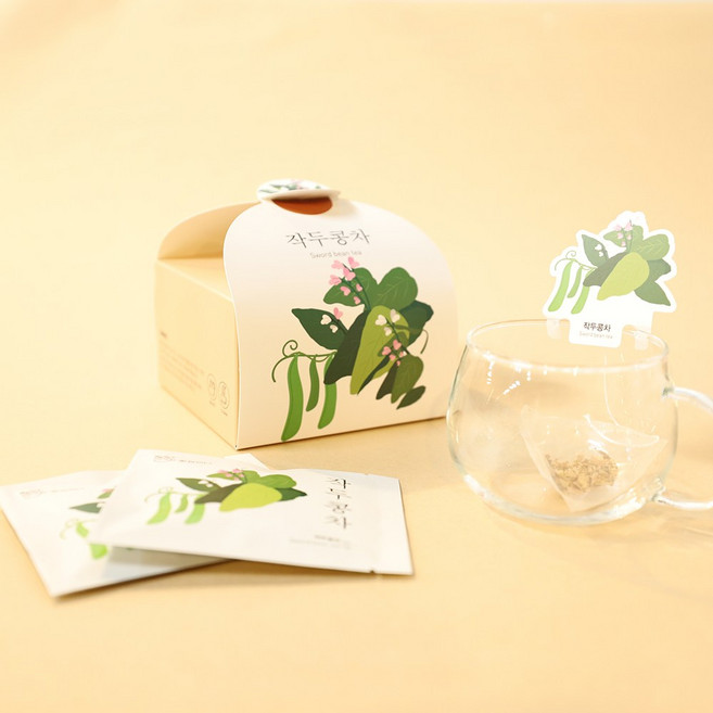 꽃길걷다 굿즈 티백, 10개, 1박스