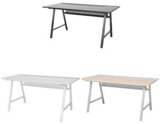 이케아 UTESPELARE 우테스펠라레 게이밍 책상 160x80 cm, 블랙 405.003.50