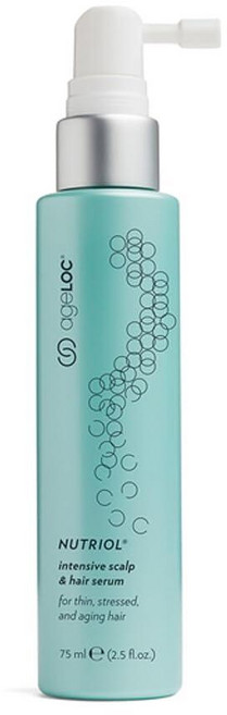 Nu 스킨 에이지LOC 뉴트리올 두피 & 헤어 세럼 | 더 풍성하고 건강한 모발을 위한 영양 포뮬러 항산화 논-그리스 케어 데일리 75ml, 1개