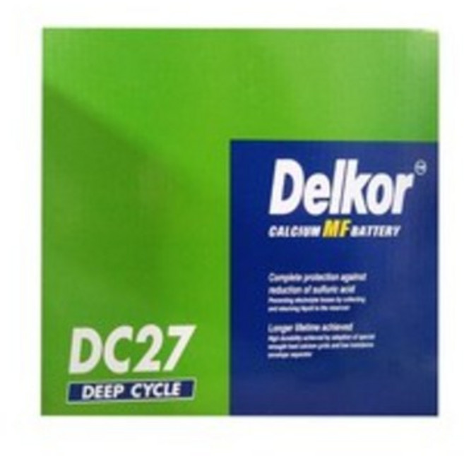 델코 DC 27 80Ah 캠핑카 딥사이클밧데리 산업용 레저용 카라반, DC27  80Ah, 폐배터리반납, 1개