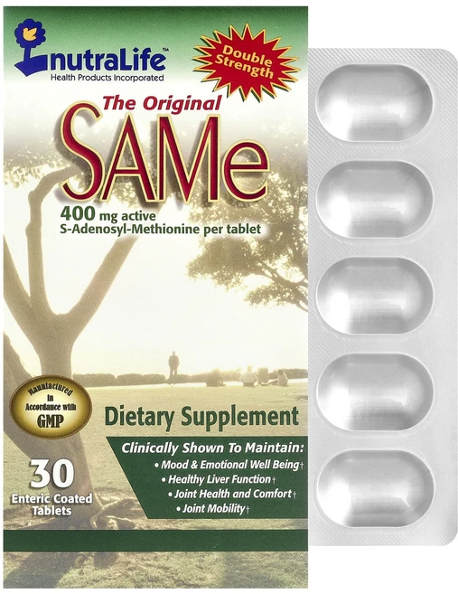 NutraLife SAMe 400mg 장용 코팅 30정, 1개 - 쿠팡