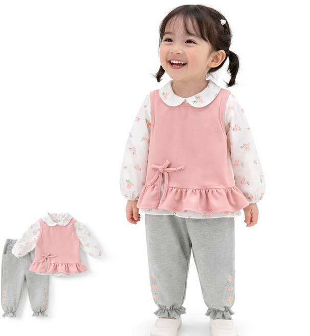 유아상하복 아기등원룩 어린이집 세트 남매룩 단체복 키즈