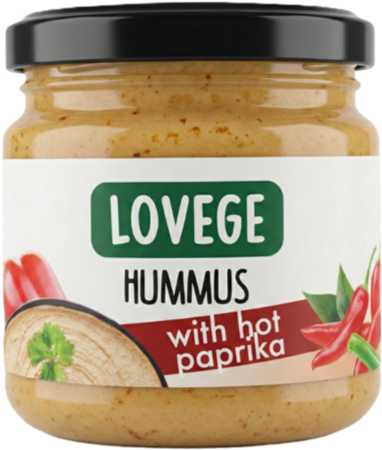 러베지 병아리콩 비건 후무스 파프리카, 1개, 180g