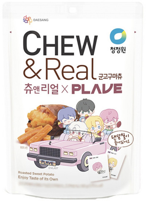 청정원 츄앤리얼 플레이브 군고구마츄, 60g, 5개