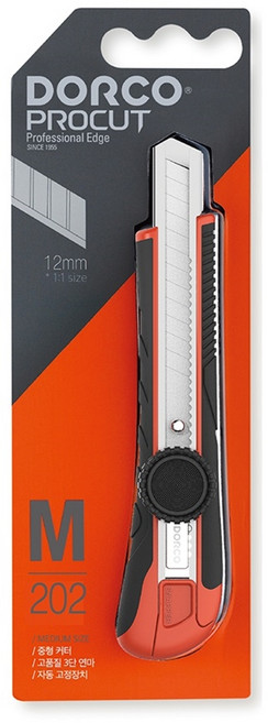 도루코 컷터칼 카타칼 칼날 리필 모음집 9mm 12mm 18mm, M202, 1개, M중 커터칼