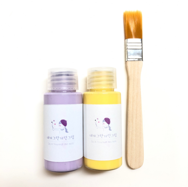 페인트 소량 환경친화 벽지 셀프 인테리어 아이방꾸미기 가구 소품 리폼 소분 30ml, 주황, 10개