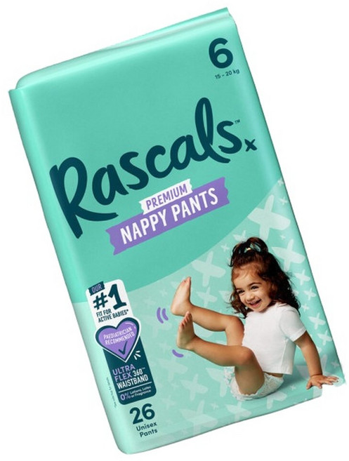 라스칼 프렌즈 프리미엄 팬티 기저귀 6단계 점보형 1팩, 1매