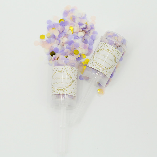 파티지엥 콘페티 컨페티 종이 결혼식 꽃가루 조화 장미 꽃잎, (팝)6.퍼플팝-25g