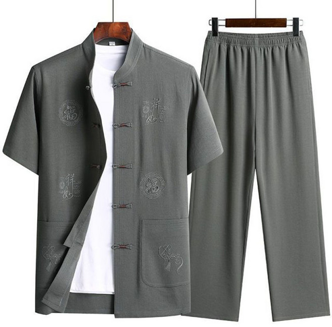 라엔 남성 반팔 긴바지 계량 생활 한복