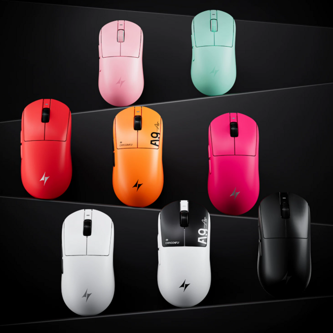 ATK 잠자리 A9MINI 시리즈 무선 게이밍 마우스 Ultimate+ PAW3950 초경량 8K수신기, 화이트, Ultimate