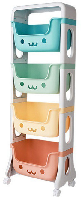 棒棒家居 玩具收納推車 (三層/四層), 四層 (一張訂單限購1個)