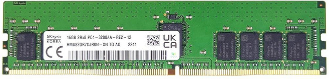 Timetec Hynix 오리지널 16GB DDR4 3200MHz PC4-25600 등록 ECC 1.2V CL22 288핀 RDIMM 서버 메모리 램 모듈 업그레이드 (32GB, Timetec Hynix 오리지널 16GB DDR4 3