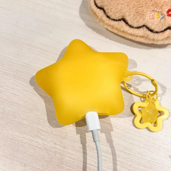 별 변색 하드 케이스 에어팟 심플한 투명 방지 프로, 1개, 상세페이지 참조, AirPods Pro3_블루