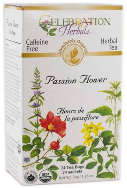 셀러브레이션 허벌스 패션 플라워 차 마라쿠자 24개 티백 Celebration Herbals Passion Flower Tea Maracuja 24 Tea Bags, 24 Count (Pack of 1), 1개