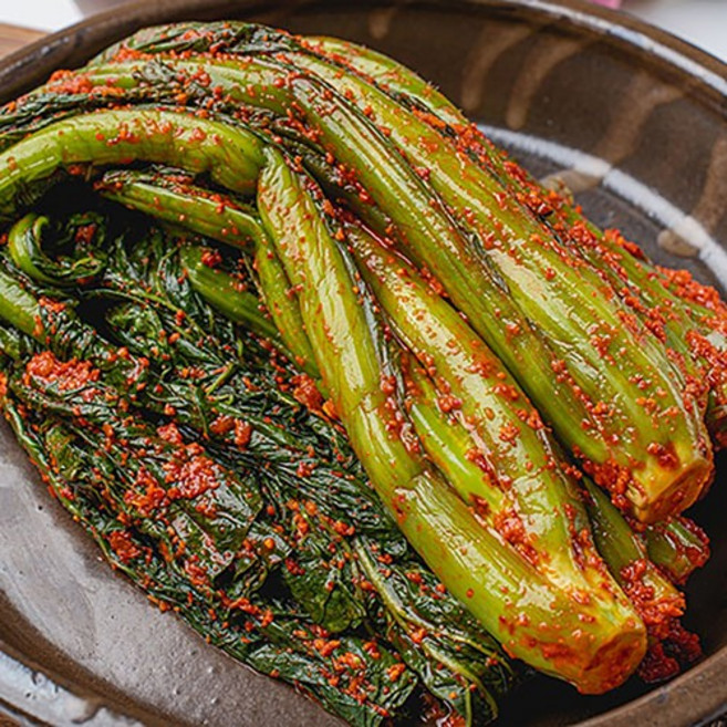 (무료배송) 더아삭 전라도 갓김치 3kg / HACCP 인증, 없음
