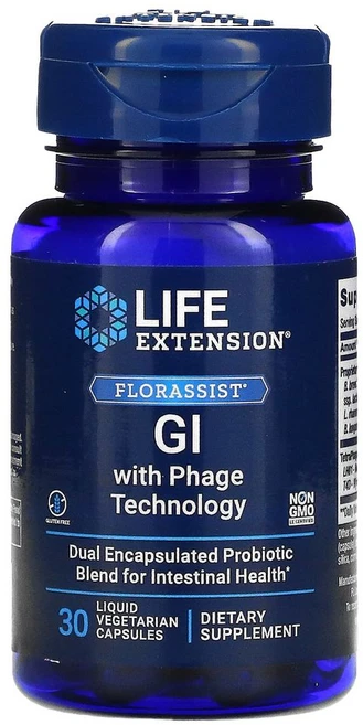 라이프익스텐션 파지기술 FLORASIST GI 액상베지캡슐 30정 3병 프로바이오틱, 3개 - 쿠팡