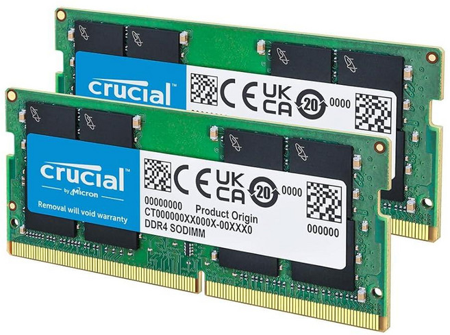 Crucial 노트북 메모리 램 32GB DDR4 CL22 CT2K16G4SFRA32A 170716, Crucial 노트북 메모리 램 32GB DDR4 CL