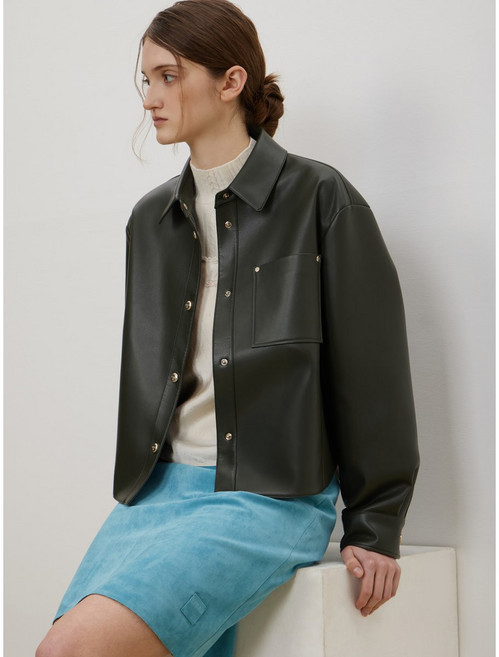 듀엘 DEWL 스탠카라 레더 자켓_D261PSG203 1004015