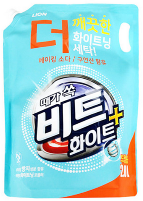 비트 액체세제 일반용 리필, 2L, 6개
