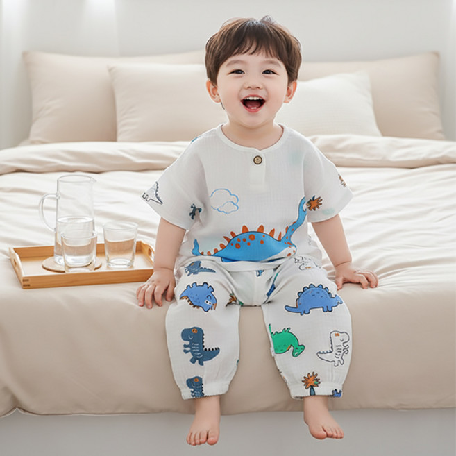 몽실이 거즈면 7부 상하복세트