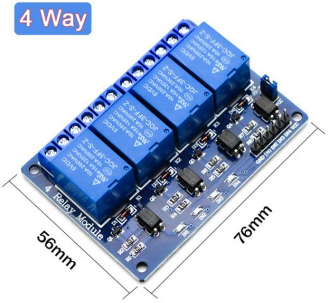 아두이노 PLC 자동화 장비 제어용 릴레이 모듈 옵토커플러 출력 1 2 4 6 8 16 웨이 5V 12V 24V, 03 4 Way_02 12V
