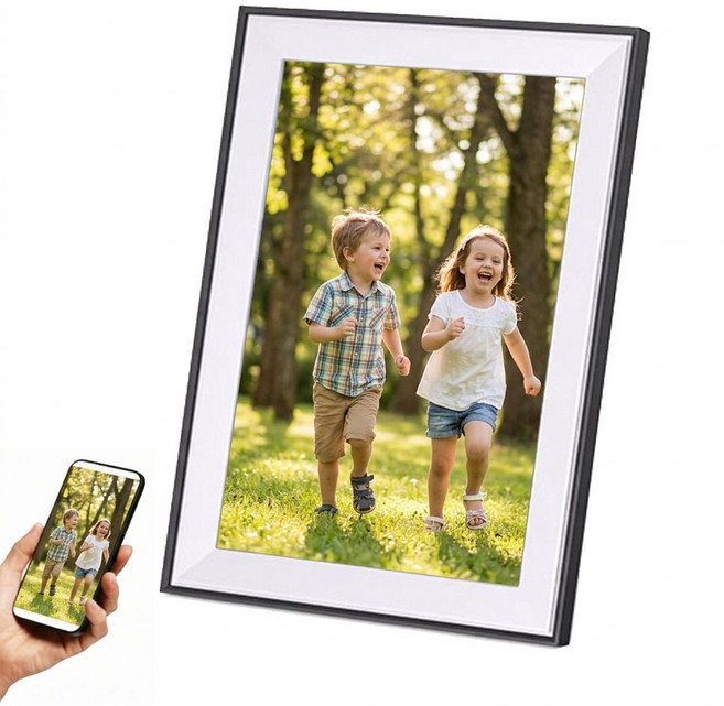 실시간 사진전송 스마트 전자액자 와이파이 디지털 앨범 10인치 부모님 효도선물 손주영상, 앱연동 디지털앨범