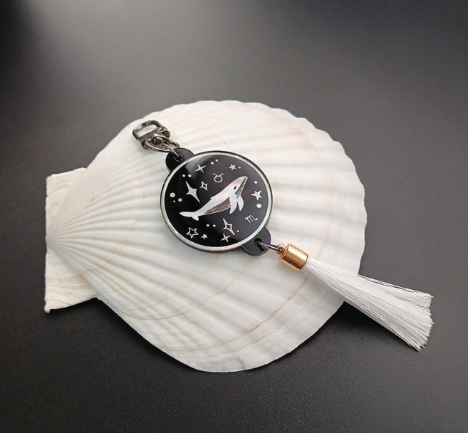 전통공예 나전칠기 키링 국산 천연자개 진품 옻칠