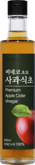 비네코 초모 사과식초 사과100% 애플사이다비니거 천연발효식초, 300ml, 1개 - 쿠팡