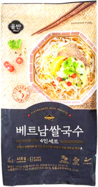 Olbaan 올반 베트남쌀국수 410g (4인분), 1개