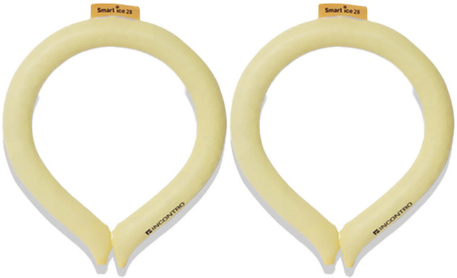 인콘트로 스마트 아이스 스포츠 넥밴드, 노랑, 2개