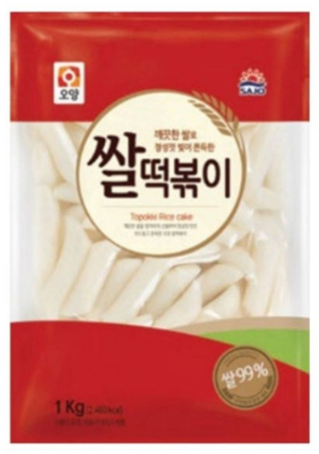 사조오양 쌀떡볶이, 20개, 1kg