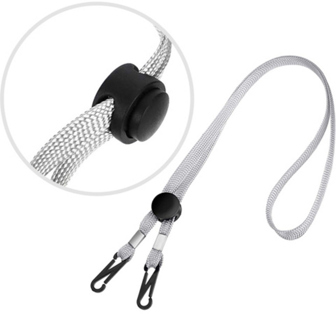 킹마트 모자턱끈 길이조절 스트랩 마스크 사원증 홀더