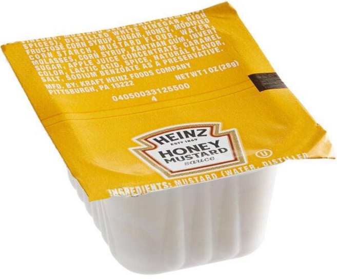 미국 하인즈 Heinz Honey Mustard Portion Cups 허니 머스타드 포션 컵 28g x 100개입 업소용 대용량, 1개, 2.8kg