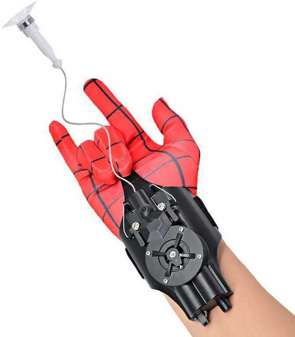 스파이더맨 웹슈터 자동감기 발사기 분무기 거미줄 스프레이 만능자석, 수동 모델 검정색